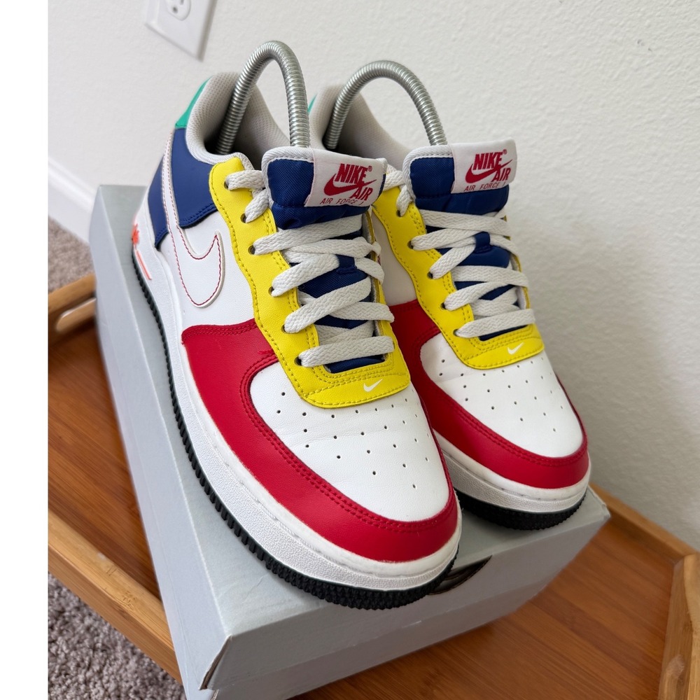 Nike Air Force 1 Low Multi-Color Primary Colors FN6980-657 Boys 7Y Womens 8.5 - Picture 10 of 16